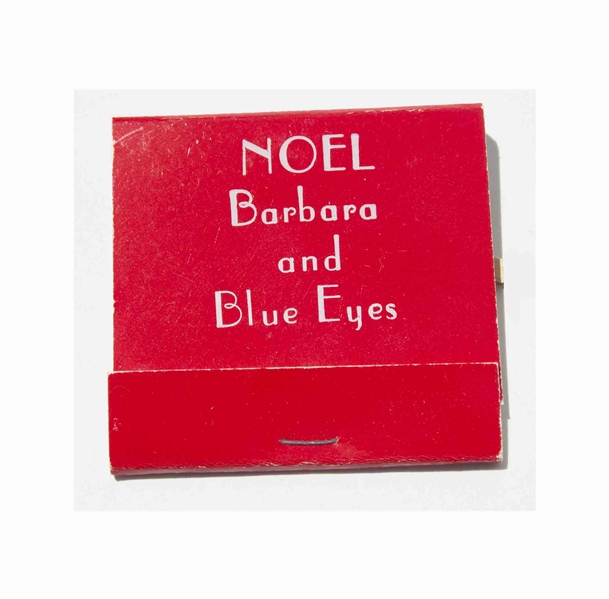 Fun Memento Owned by Frank Sinatra, His Personal Set of Matches for the Christmas Holidays -- Blue Eyes